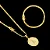 Kit Corrente Elo Cadeado Duplo 4mm 60cm + Pulseira Elo Cadeado Duplo 5mm 19cm + Pingente Nossa Senhora - Imagem 1