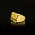 Anel Quadrado Liso - Banhado a Ouro 18K - Imagem 2