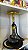 Narguile Completo Grande Preto e Dourado - Imagem 1