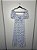 Vestido Azul e Branco Floral PP - Imagem 1