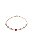 Pulseira em Prata 925 com Coração em Cristal Vermelho e Cristais Transparentes - Imagem 1