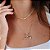 Colar Casal de Filhos Banhado a Ouro 18k com zircônia Cor cristal transparente — Ale Semijoias - Imagem 2