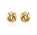 Brinco Nó Entrelaçado Médio 1,8cm Banhado Ouro 18k | Ale Semijoias - Imagem 1
