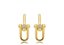Brinco Elos Duplo com Micro Zircônias Banhado a Ouro 18k — Ale Semijoias - Imagem 1