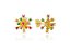 Brinco Chuveiro Raios Multicolor com Zircônias Coloridas Banhado a Ouro 18k — Ale Semijoias - Imagem 1