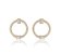 Brinco Círculo Cravejado com Zircônias e Micro Zircônias Banhado a Ouro 18k — Ale Semijoias - Imagem 1