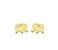 Brinco Baby Elefante Vazado Banhado a Ouro 18k — Ale Semijoias - Imagem 1