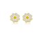 Brinco Baby Margarida com Resina Banhado a Ouro 18k — Ale Semijoias - Imagem 1