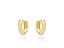 Brinco Argola Abaulada Lisa com Fecho Click Banhado a Ouro 18k — Ale Semijoias - Imagem 1