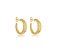 Brinco Argola Filigrana Vazada com Textura Entrelaçada Banhado a Ouro 18k — Ale Semijoias - Imagem 1