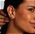 Brinco Ear Cuff Cascata de Aros com Corações de Zircônia Banhado a Ouro 18k — Ale Semijoias - Imagem 2