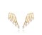 Brinco Ear Cuff Cascata de Aros com Corações de Zircônia Banhado a Ouro 18k — Ale Semijoias - Imagem 1