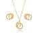 Conjunto Colar e Brinco Entrelaçados Ouro 18k - Imagem 1