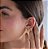 Trio de Argolas Oval com Textura Banhadas a Ouro 18k - Imagem 3