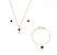Conjunto Colar Brinco e Pulseira Coração Banho Ouro 18k - Ale Semijoias - Imagem 1