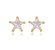 Brinco Solitário Estrela Zircônia Cristal Banho Ouro 18k - Ale Semijoias - Imagem 1
