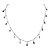 Colar Choker Pontos de Luz Gotas Zircônias Cristal Corrente Elo 1,5mm 45cm Prata 925 - Ale Semijoias - Imagem 1