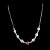 Colar Choker Cristais Transparentes com Coração Rosa - Imagem 2