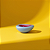 MINI BOWL MURANO VINTAGE GOTA BRANCO E ROSA - Imagem 1