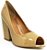 Peep Toe Le Bianco Liverpool Salto Alto Grosso Nude em Verniz - Imagem 3