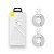Kit Com 2 Cabos Usb + Tipo C 1.5M Simple Wisdom Baseus (Tzcatzj-02) - Imagem 1