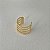 Piercing fake em banho de ouro 18k liso quatro linhas - Imagem 1