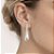 Brinco gota lisa grande em banho de prata silver - Imagem 2