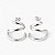Brinco EAR-HOOK em banho de prata silver - Imagem 1