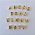 Berloque/pingente letras variadas em banho de ouro 18k - Imagem 1