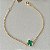 Pulseira inspiração Van-Cleef pedra verde - Imagem 1