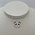Colar com pingente de panda branco em banho de prata silver - Imagem 1