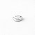 Piercing fake liso abaloado em banho de prata silver - Imagem 1