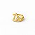 Piercing fake triangulo cravejado em banho de ouro 18k - Imagem 1