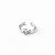 Piercing fake nó em banho de prata silver - Imagem 1