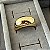Anel 15 G abaloado em banho de ouro 18k - Imagem 1
