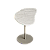 Mesa de Apoio Heart Orgânica em Mármore com Base em Aço Carbono - Imagem 2