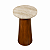 Mesa de Apoio Lateral Raffinato 27cm de Quartzito com Pé de Madeira - Imagem 6