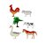 Animais da Fazenda Art Brink - Set 5 Bonecos - Imagem 2