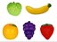 Kit 5 Frutas de Brinquedo para Cortar Art Brink - Imagem 3