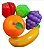 Kit 5 Frutas de Brinquedo para Cortar Art Brink - Imagem 1