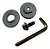 Flange Parafuso E Chave Compativel Serra Mármore Bosch Gdc - Imagem 1