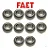 40 Bucha 8mm P/ Ventilador Britânia, Mondial, Philco, Faet - Imagem 2