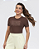 Camiseta Feminina Malha Comfort Habana Casual Confortável - Imagem 2