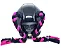 Trança para Capacete Xuca Xuquinha 45cm Preto/Pink - Imagem 1