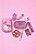 Kit Case Hello Kit + Mini Bandeja 10 Itens Rosa - Imagem 1