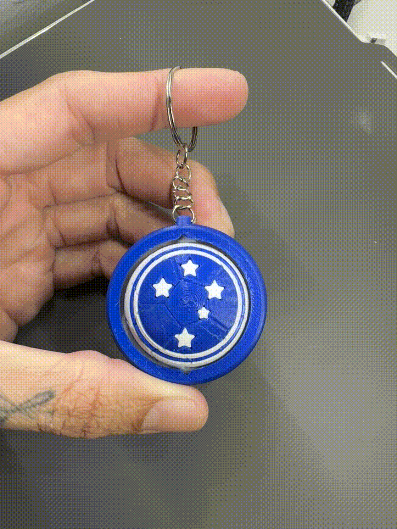 Chaveiro Giratório Brasil Multicolor Patriota Presente - Imagem 8
