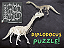 Quebra-Cabeça Diplodocus 3D Dinossauro Educativo Brinquedo - Imagem 4