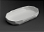 Bandeja Oval Decorativa Low Poly Design Moderno Premium - Imagem 1