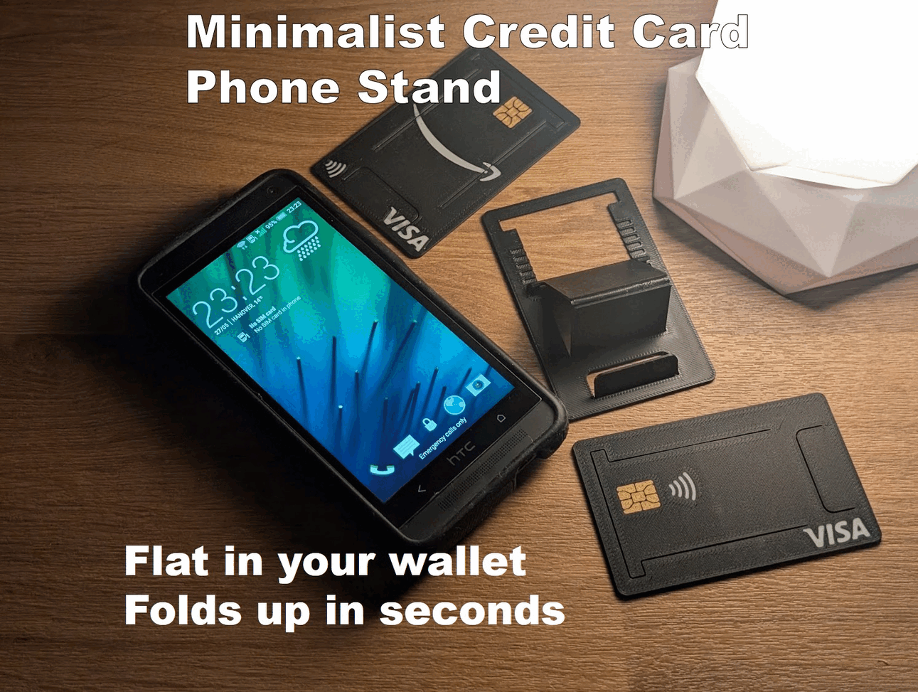 Minimalist Credit Card Phone Stand slim adjustable - Imagem 15