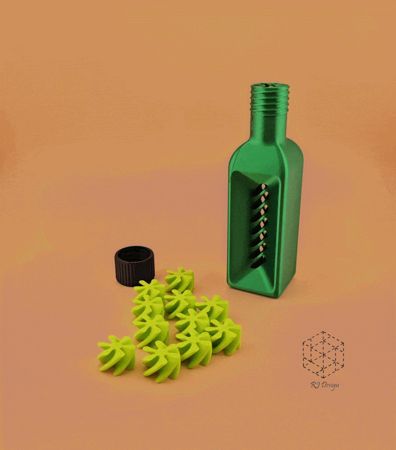 Garrafa de Azeite de Brinquedo com Tampa e Rótulo - Imagem 3